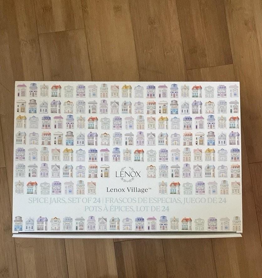 NEW Lenox 24 Piece Spice Village Jar Collection - Complete Set - IN HAND