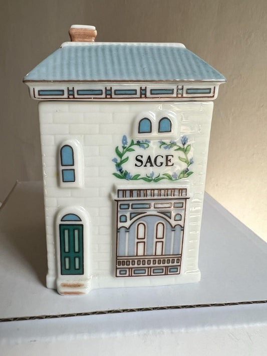 Lenox Spice Village Vintage 1989 Complete Set of 24 Houses with Rack. No Chips