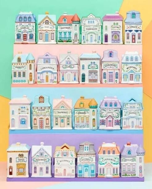 Lenox Spice Village Spice Jar Complete Set 24 Houses 2024