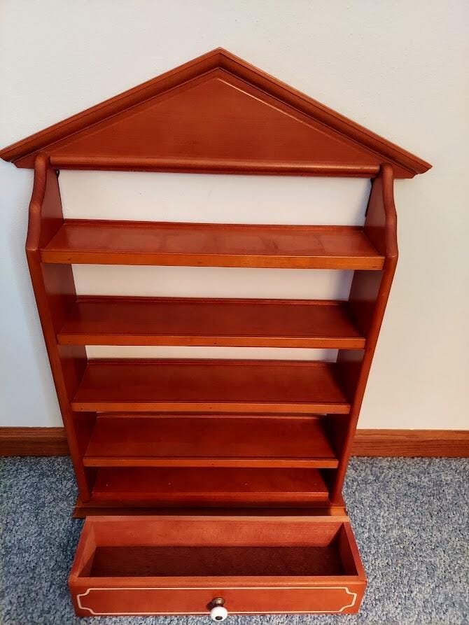 Vintage 1989 Lenox Spice Village Complete 24 Jar Set & Wooden Display Rack COA