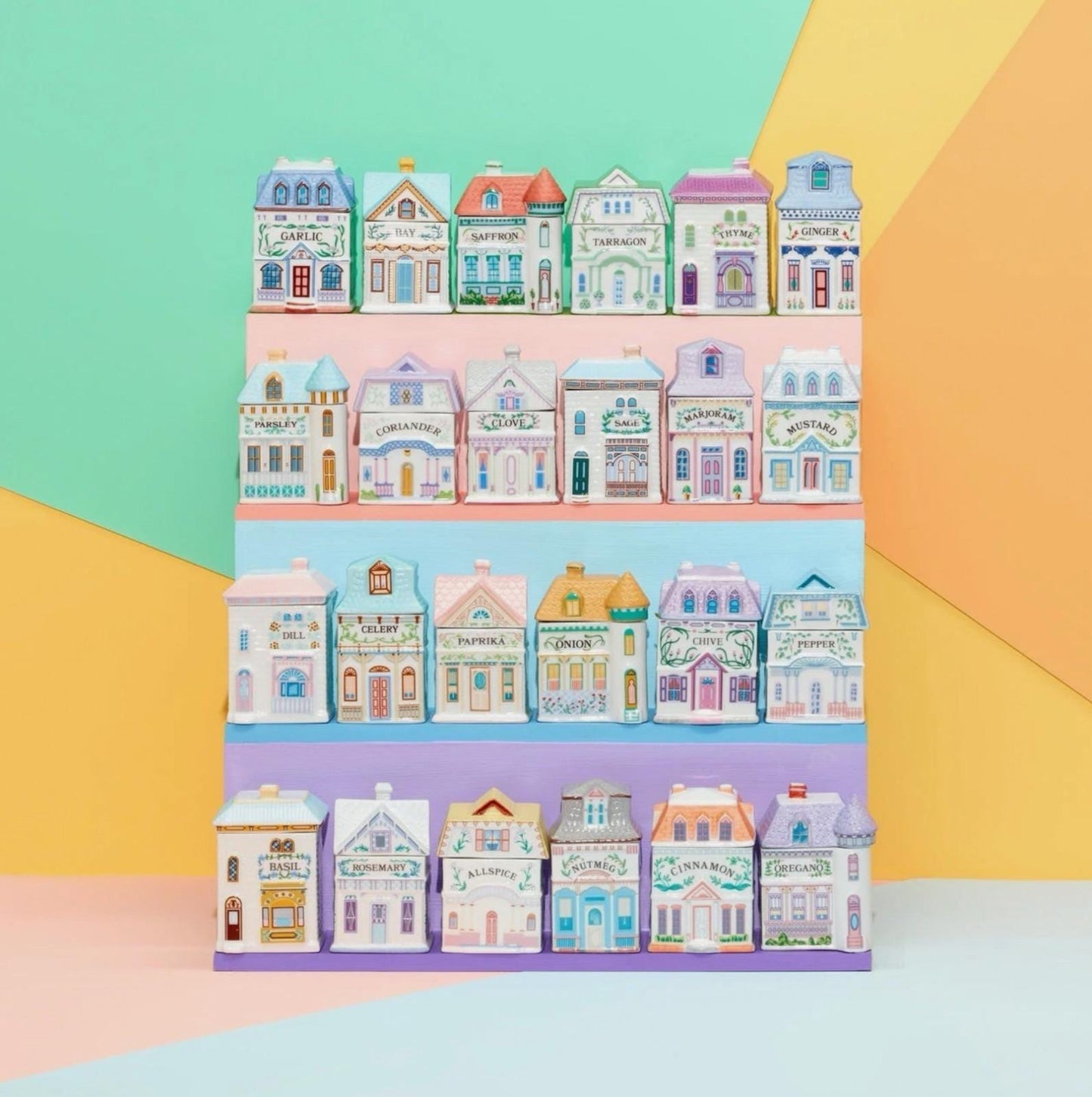 NEW IN HAND - 2024-2025 Lenox Spice Village 24-Piece Jar Collection Complete Set