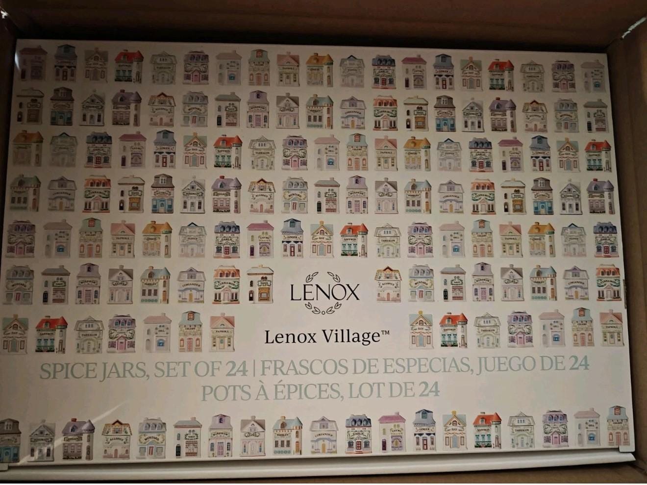 NEW Lenox Village Spice Jar 24 Piece Set Complete Collection 2024