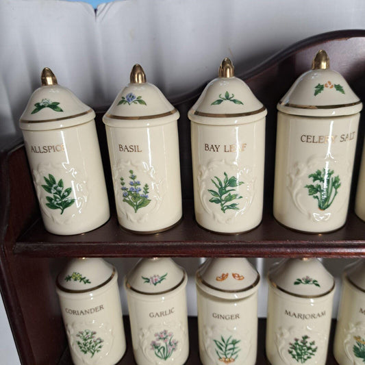Lenox Garden Spice Jar Set With Rack