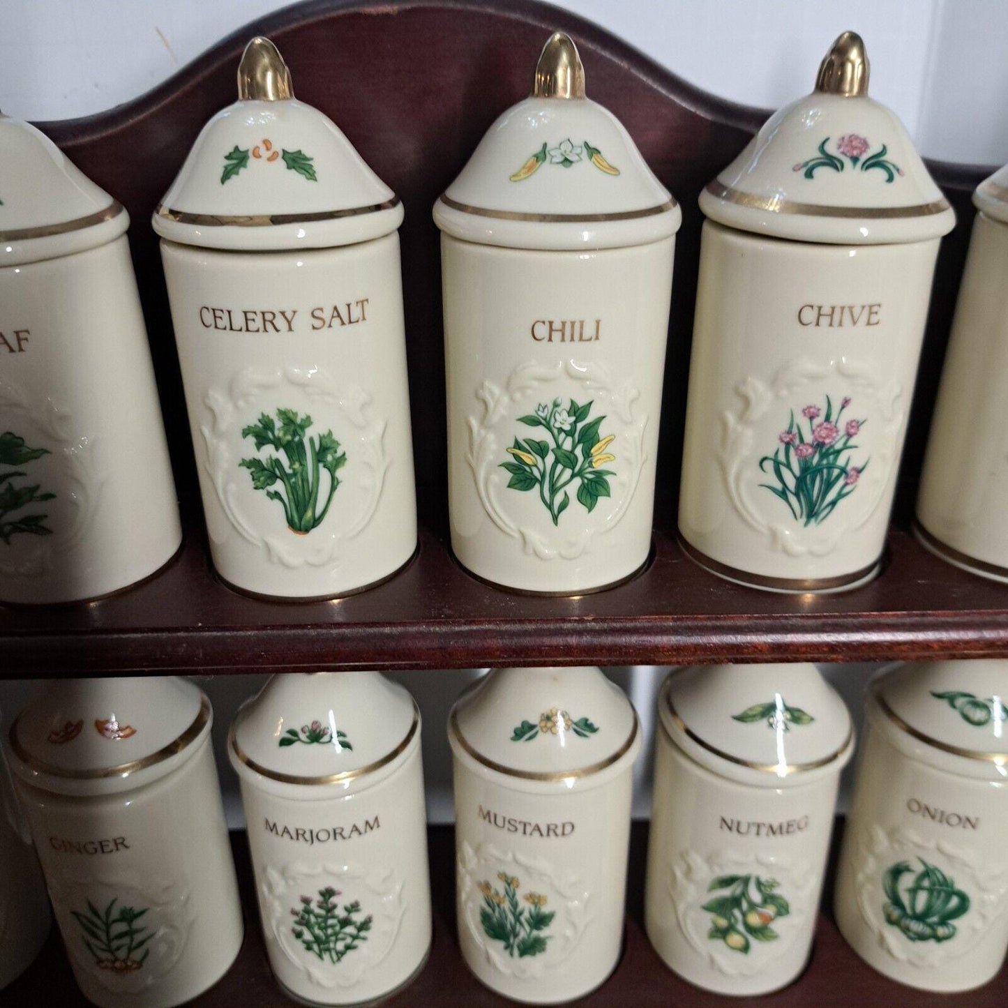 Lenox Garden Spice Jar Set With Rack