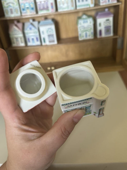 Lenox 1989 the Spice Village Set of 24 Spice Jars with Lids No Rack