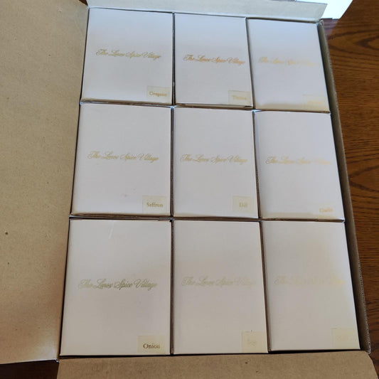 Lenox Spice Village Complete 24 Jar Set W/ Display Rack COA Vintage 1989