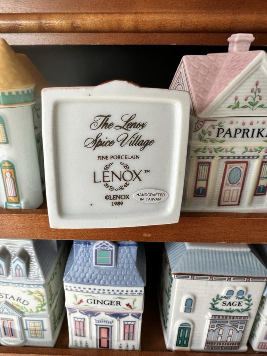 Lenox 1989 Spice Village Rack and Jars