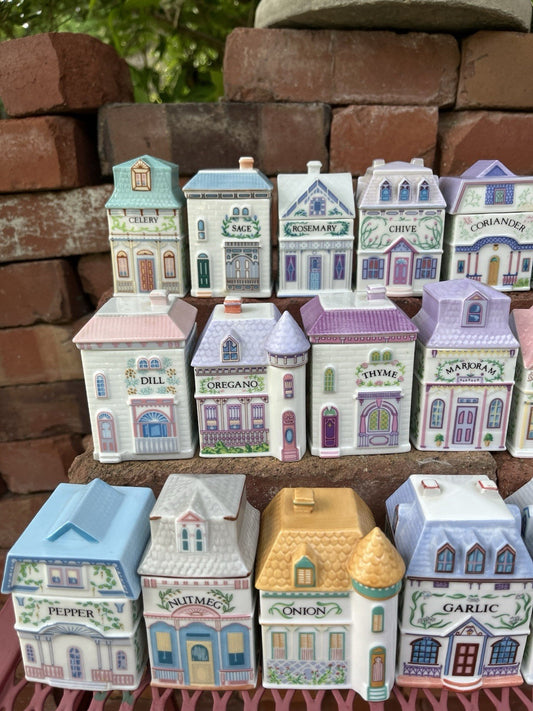 ✨ 1989 Lenox Spice Village House Set of 24 – Vintage, Great Condition, Never Used ✨