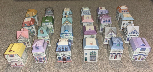 ✨ Complete Vintage 1989 Lenox Spice Village – Set of 24 Pieces, No Damage or Cracks ✨