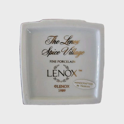 Vintage 1989 Lenox Spice Village Complete Set 24 Fine Porcelain & Advertisement