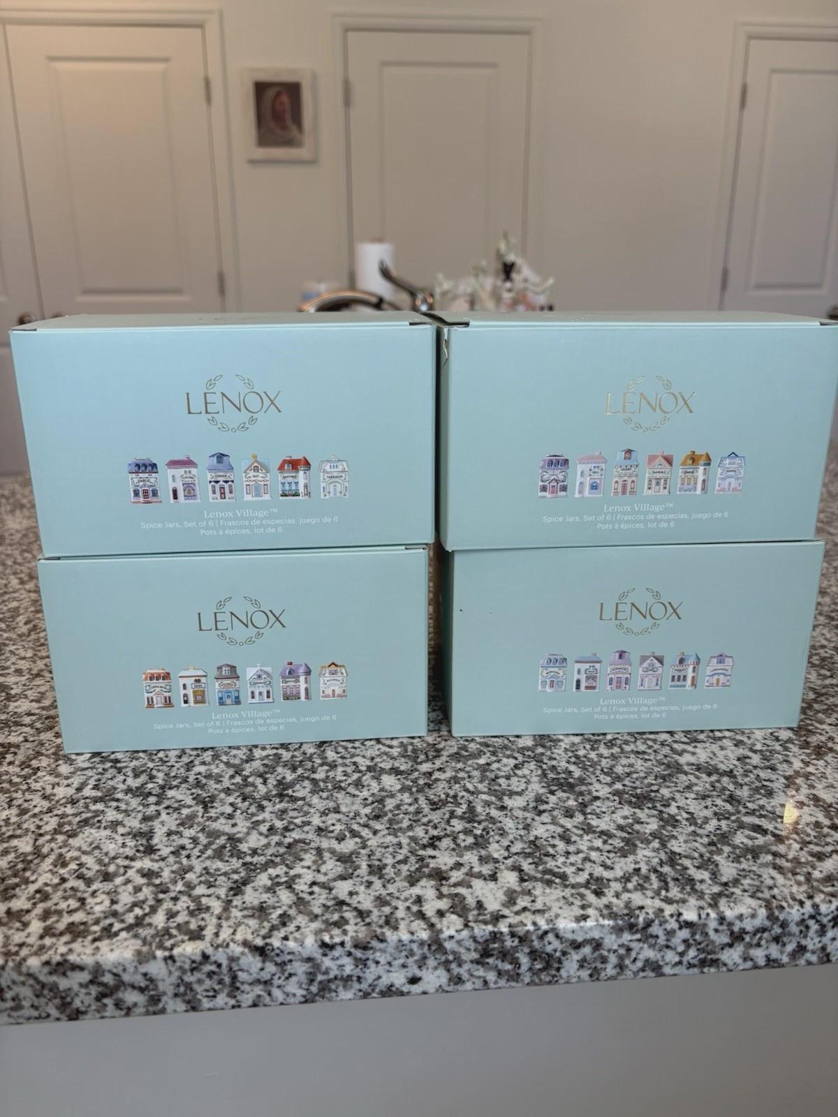 2024 Lenox Spice Village 24 Piece Jar Collection Complete Full Set