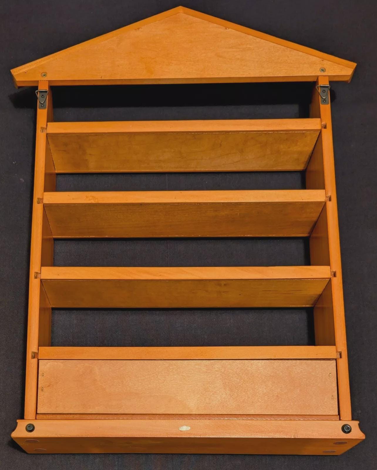 1989 LENOX Spice Village Porcelain Complete Set (24) Wooden Display Rack "NICE"