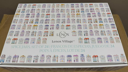 NEW & IN HAND Lenox Spice Village 24 Jar Full Collection Complete Set