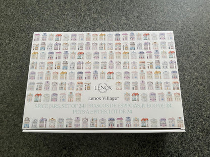 NEW IN HAND - 2024-2025 Lenox Spice Village 24-Piece Jar Collection Complete Set