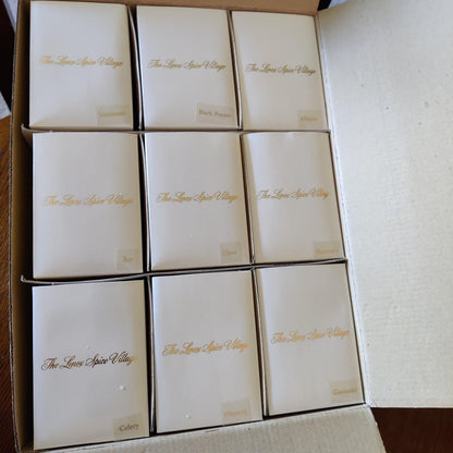 Lenox Spice Village Complete 24 Jar Set W/ Display Rack COA Vintage 1989
