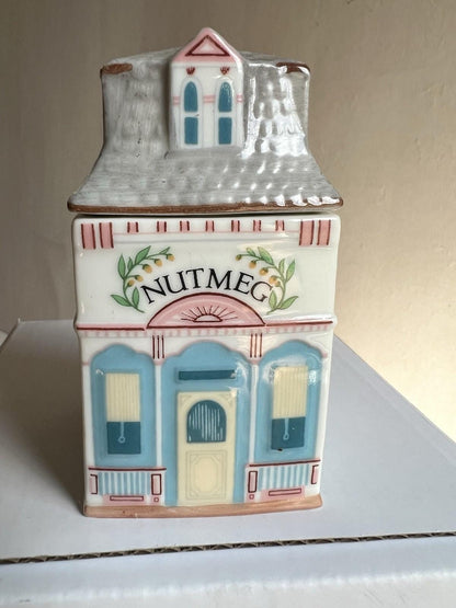 Lenox Spice Village Vintage 1989 Complete Set of 24 Houses with Rack. No Chips