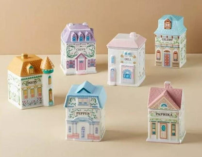 Lenox Spice Village Spice Jar Complete Set 24 Houses 2024