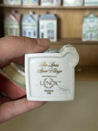 Lenox 1989 the Spice Village Set of 24 Spice Jars with Lids No Rack