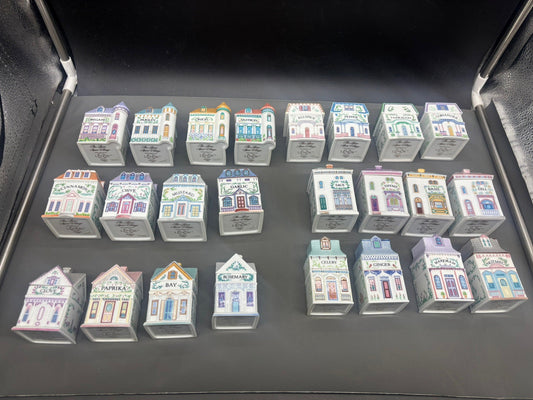 ✨ 1989 Lenox Spice Village Set of 24 – Vintage, Very Nice Condition, No Chips or Cracks! ✨
