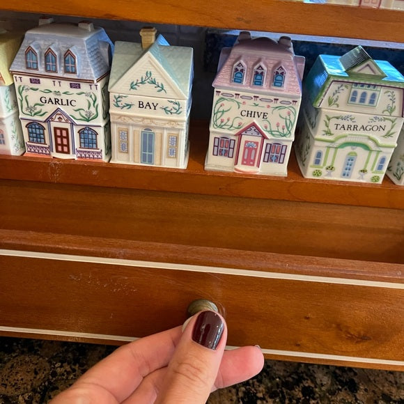 ✨ Lenox 1989 24-Piece Spice Village Set – Great Condition, Never Used with Rack  ✨