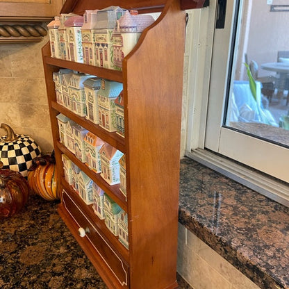 ✨ Lenox 1989 24-Piece Spice Village Set – Great Condition, Never Used with Rack  ✨