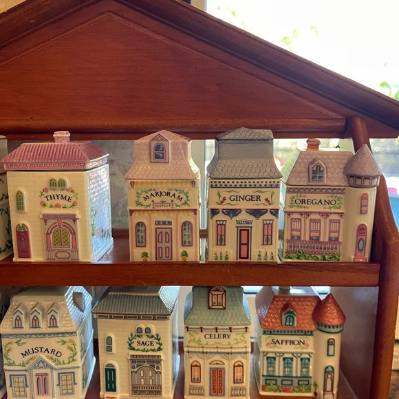 ✨ Lenox 1989 24-Piece Spice Village Set – Great Condition, Never Used with Rack  ✨