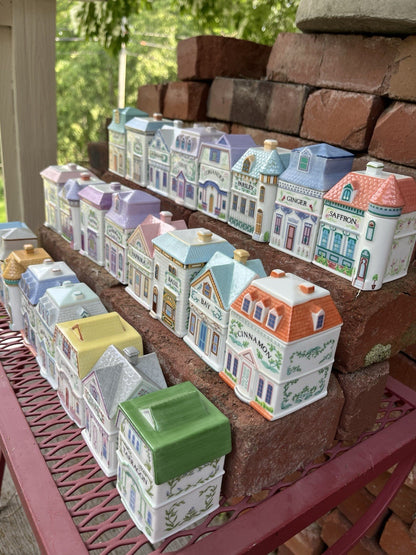 ✨ 1989 Lenox Spice Village House Set of 24 – Vintage, Great Condition, Never Used ✨