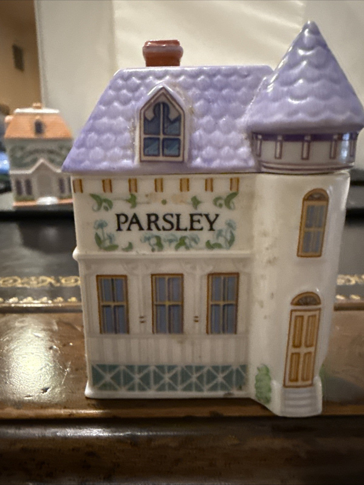 Vintage Original 1989 The Lenox Spice Village Complete with Rack