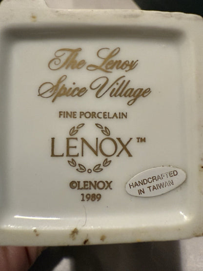 Vintage Original 1989 The Lenox Spice Village Complete with Rack