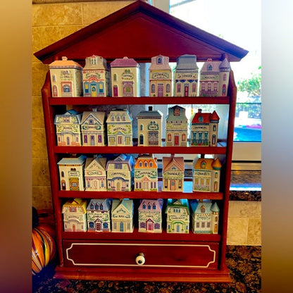 ✨ Lenox 1989 24-Piece Spice Village Set – Great Condition, Never Used with Rack  ✨