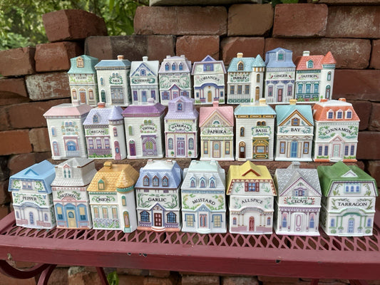 ✨ 1989 Lenox Spice Village House Set of 24 – Vintage, Great Condition, Never Used ✨