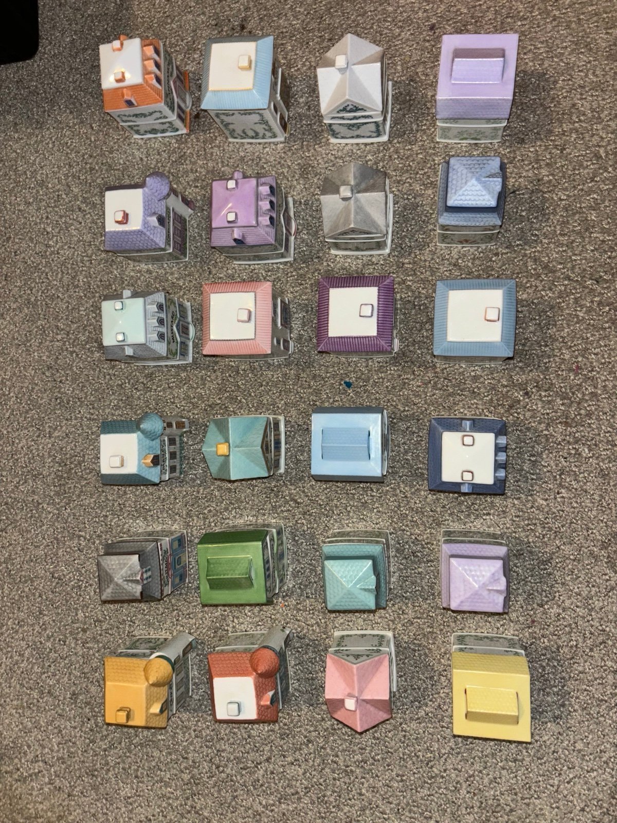 ✨ Complete Vintage 1989 Lenox Spice Village – Set of 24 Pieces, No Damage or Cracks ✨