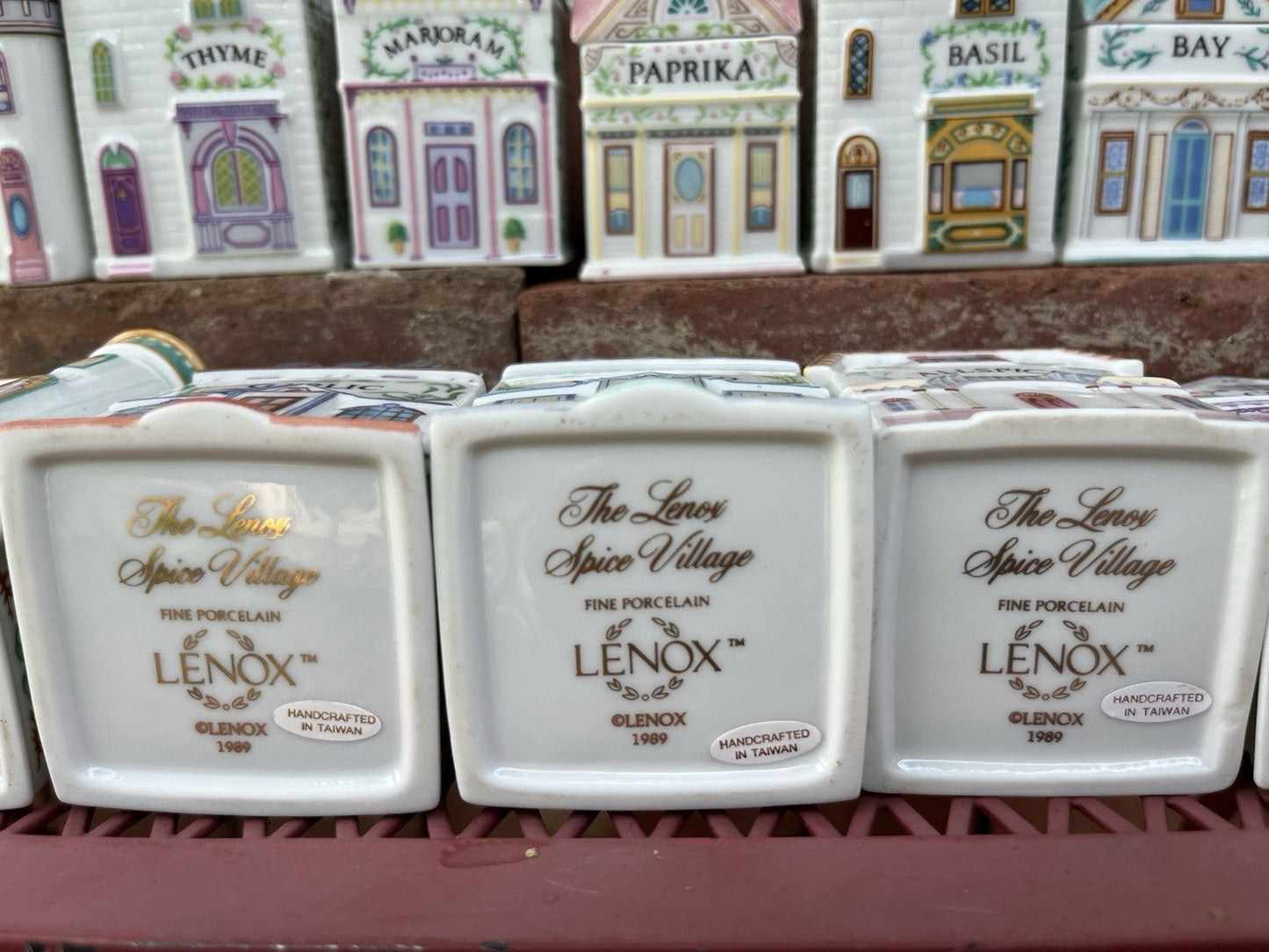 ✨ 1989 Lenox Spice Village House Set of 24 – Vintage, Great Condition, Never Used ✨