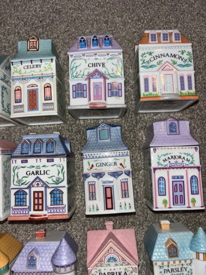 ✨ Complete Vintage 1989 Lenox Spice Village – Set of 24 Pieces, No Damage or Cracks ✨