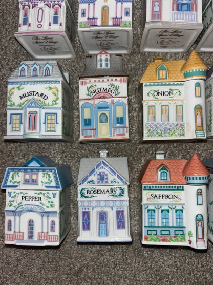 ✨ Complete Vintage 1989 Lenox Spice Village – Set of 24 Pieces, No Damage or Cracks ✨