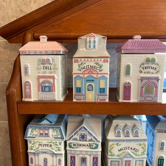 ✨ Lenox 1989 24-Piece Spice Village Set – Great Condition, Never Used with Rack  ✨