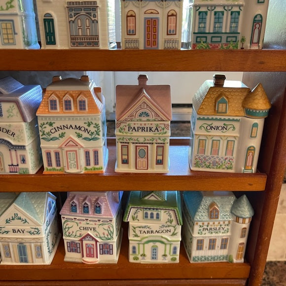 ✨ Lenox 1989 24-Piece Spice Village Set – Great Condition, Never Used with Rack  ✨
